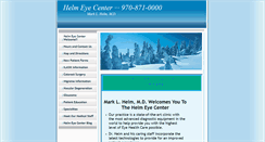 Desktop Screenshot of helmeyecenter.com