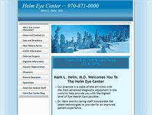 Tablet Screenshot of helmeyecenter.com